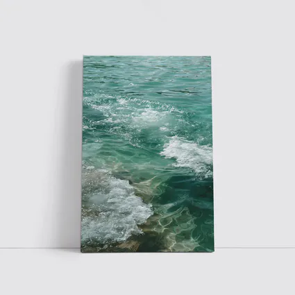 Clear Turquoise Ocean Waves Coastal Water