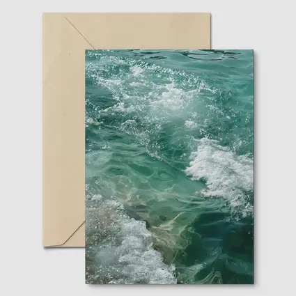 Clear Turquoise Ocean Waves Coastal Water