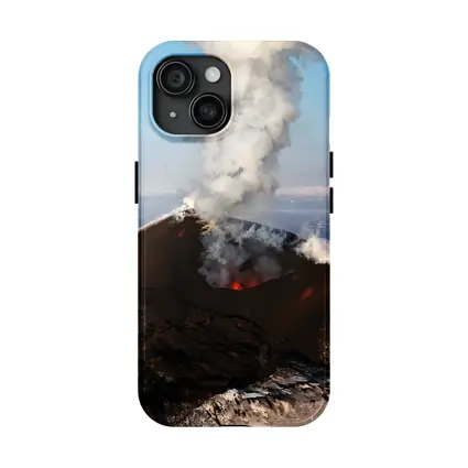 Active Volcano Eruption Lava Smoke Iceland