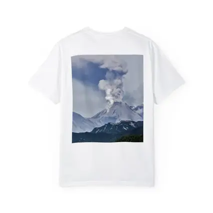Erupting Volcano Ash Cloud Mountain Landscape