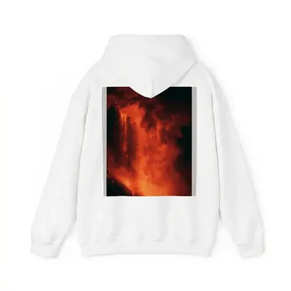 Volcanic Eruption Glowing Red Lava Night