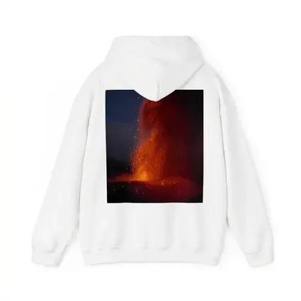 Volcano Lava Eruption Dark Night Sky