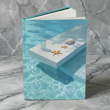 Summer Pool Starfish Seashell Clear Water