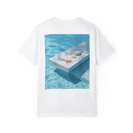 Summer Pool Starfish Seashell Clear Water