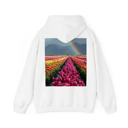 Tulip Fields Rainbow Mountains Colorful Landscape