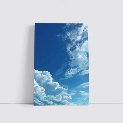 Blue Sky White Clouds Aerial View