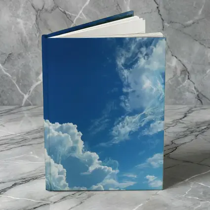 Blue Sky White Clouds Aerial View