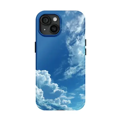 Blue Sky White Clouds Aerial View