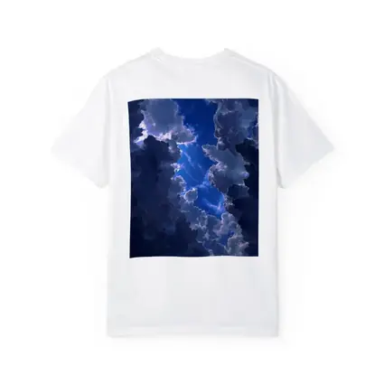 Dark Blue Storm Clouds Breaking Open Sky