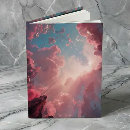 Pink Fantasy Sky Surreal Crystal Landscape