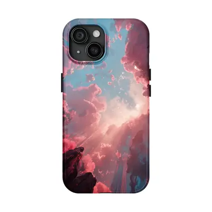 Pink Fantasy Sky Surreal Crystal Landscape