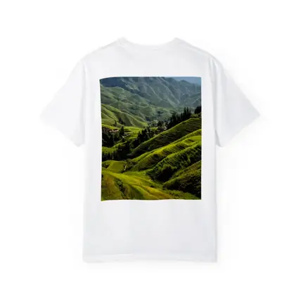 Green Rice Fields Terraced Mountain Landscape China