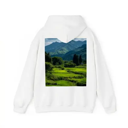 Japanese Rice Fields Mountain Landscape Photography