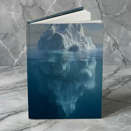 Iceberg Above And Below Ocean Surface