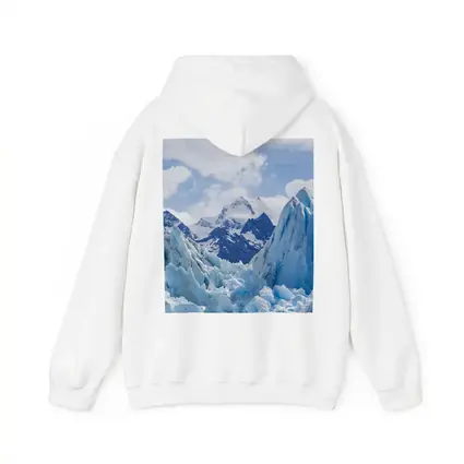 Blue Glacier Peaks Snow Mountains Sky