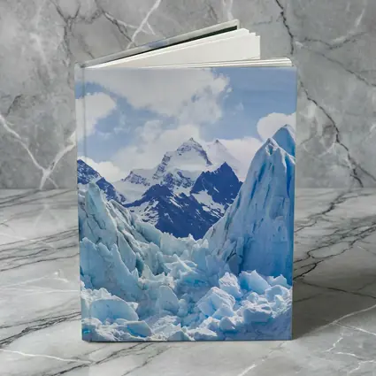 Blue Glacier Peaks Snow Mountains Sky