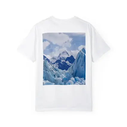 Blue Glacier Peaks Snow Mountains Sky