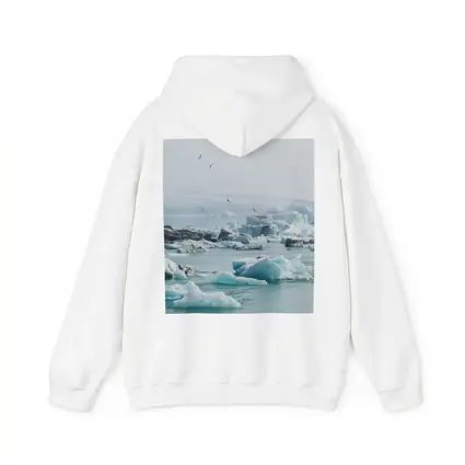 Icebergs Floating in Glacial Arctic Waters