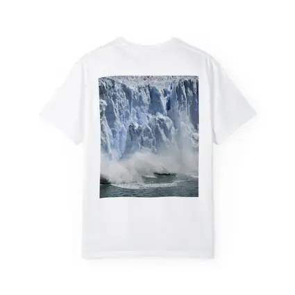 Glacier Calving Ice Wall Ocean Spray