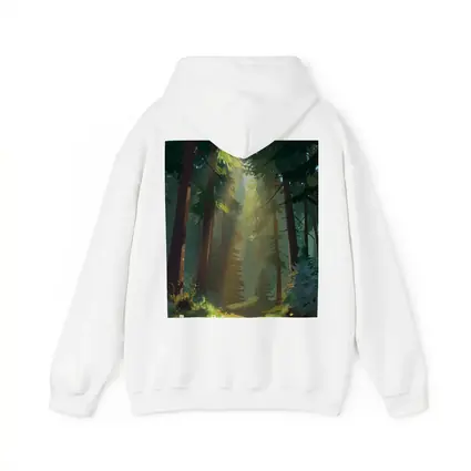 Sunlit Forest Path Digital Illustration Art