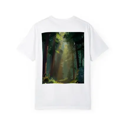 Sunlit Forest Path Digital Illustration Art