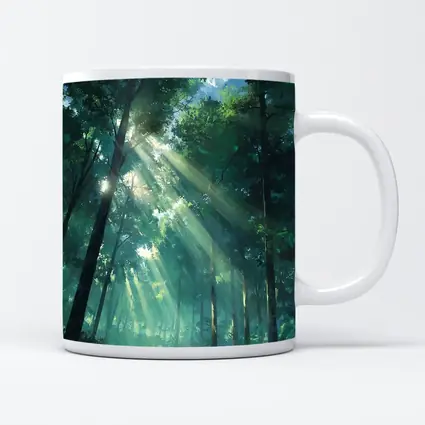 Anime Forest Sunlight Rays Through Trees