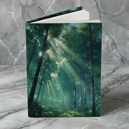 Anime Forest Sunlight Rays Through Trees