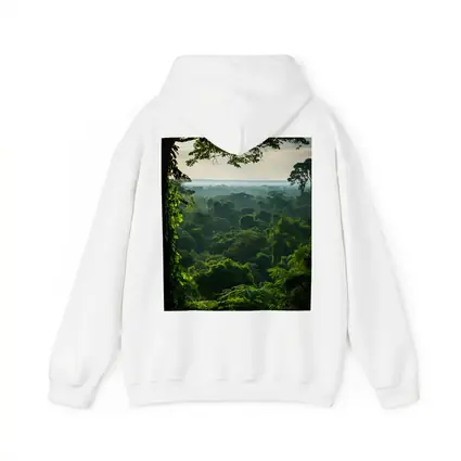 Dense Tropical Rainforest Canopy Misty Horizon