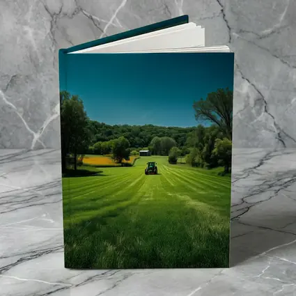 Green Farm Field Tractor Rural Countryside