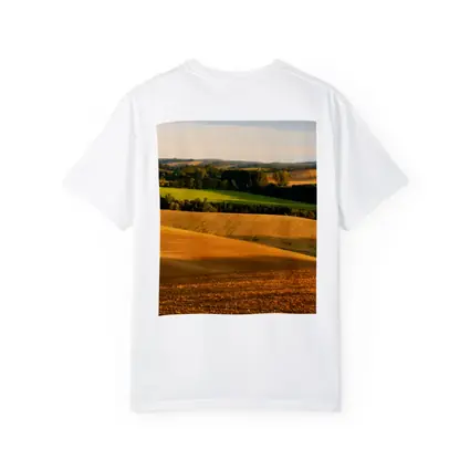 Golden Rolling Fields Green Trees Countryside