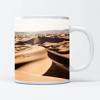 Sahara Desert Sand Dunes Aerial View