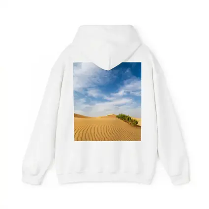 Golden Sand Dunes Blue Sky Desert