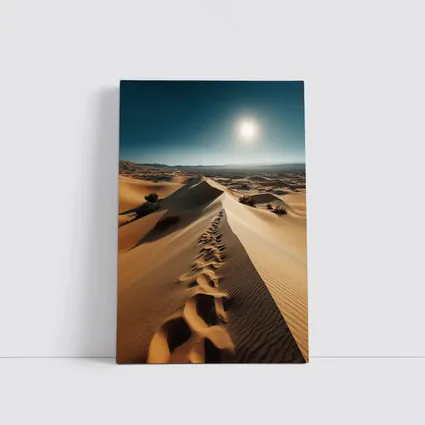 Golden Sand Dunes Desert Landscape Sun