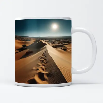 Golden Sand Dunes Desert Landscape Sun