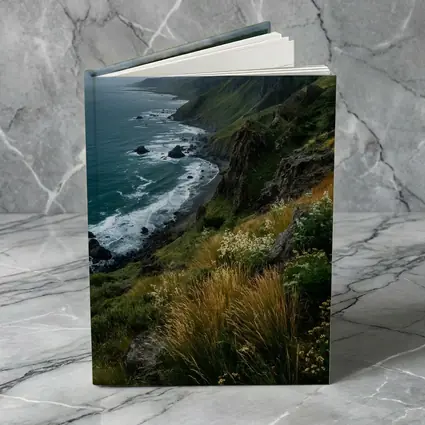 Rugged Coastal Cliffs Wild Grass Ocean View