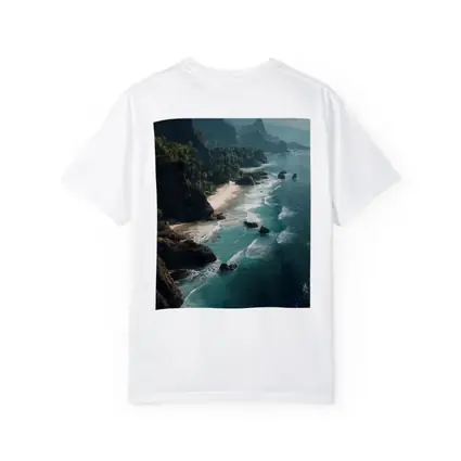 Aerial Coastal Cliffs Turquoise Ocean Waves