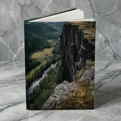 Rocky Cliff Overlooking Forest River Valley
