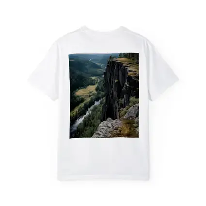 Rocky Cliff Overlooking Forest River Valley