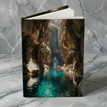 Ancient Cave Temple With Turquoise Water