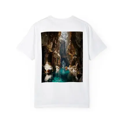 Ancient Cave Temple With Turquoise Water