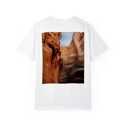 Red Rock Slot Canyon Blue Sky