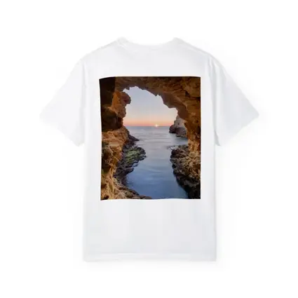 Sea Cave Arch Ocean Sunset Rocky Coast