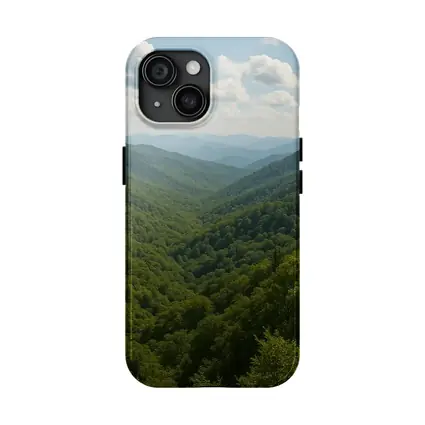 Green Mountain Forest Valley Summer Landscape