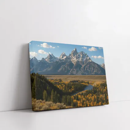 Grand Teton Mountains Snake River Autumn Valley