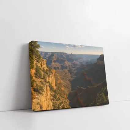 Grand Canyon Cliffs Golden Hour Landscape