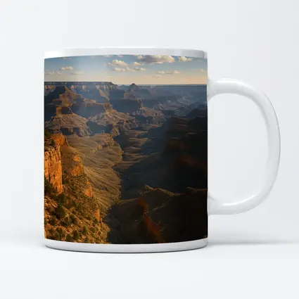 Grand Canyon Cliffs Golden Hour Landscape