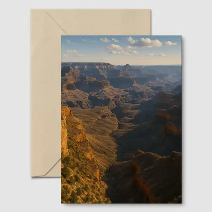 Grand Canyon Cliffs Golden Hour Landscape