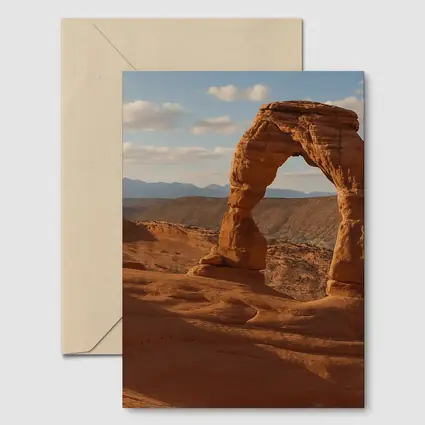 Delicate Arch Red Rock Desert Landscape
