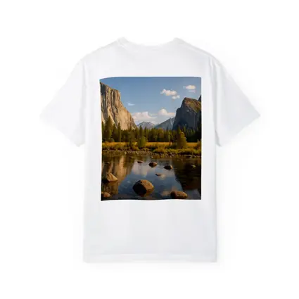 Yosemite Valley River Granite Cliffs Landscape