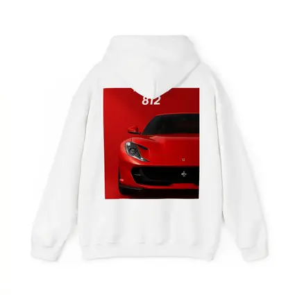 Ferrari 812 Superfast Red Background Art